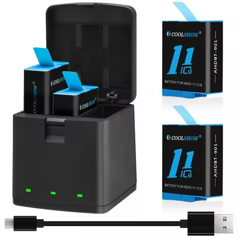 1800mah Battery For gopro hero 11 Black Battery Charger For Gopro Hero9 Hero10 Hero12 Battery Action