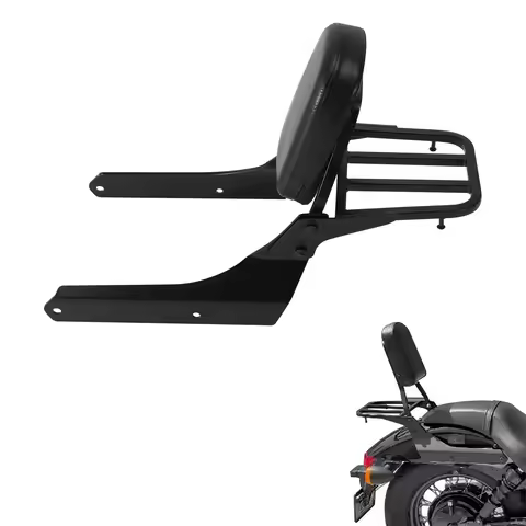Motorcycle Backrest Sissy Bar W/ Luggage Rack For Honda Shadow Spirit Phantom 750 VT750C2 VT750C2B