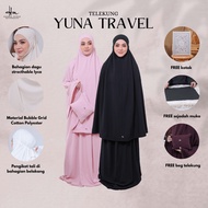 Hanna Mirae Telekung YUNA Travel Ironless Sejuk Ringan Mudah Lipat Selesa Telekung Umrah Haji Hadiah
