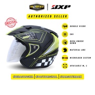BXP 2-Glass Helmet (Double Visor) JP7 Motif - BXP Half Face Helmet