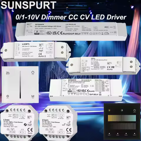 1-10PC Skydance WiFi ZigBee + RF + Push Dimmer 2.4G Dimming Remote Controller L1 L1/L2(WT) L1/L2(WZ)