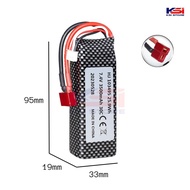 7.4v Rechartable RC Li-po Battery/Li-ion Battery SM 2P 3P 4P JST T Plug Lipo Rc Car Boat Crawler