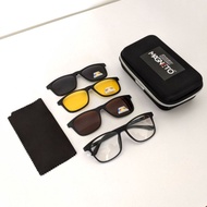 Magneto 2.0 UNISEX 4IN1 Ibnusina Eyewear Magnet Clip Polarized Anti Glare All Weather 90 Days Warran