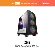 Invasion ZMS m-ATX Casing with 4 RGB Fan