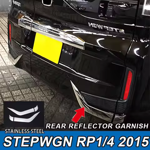 4PCS Rear Reflector Garnish Trim Accessories Stainlless Steel Car Chrome Styling Trim Accessories Fo