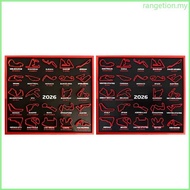 RAN 2026 Motorsport Championship Schedule Calendar 3D Printed Plastic Calendar