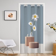 Curtain Noren Entrance Feng Shui Door Curtain Kitchen Door Divider Bedroom Blackout Curtain Aircon Door Curtain Toilet Partition Door Curtain Room Decoration Great For Privacy - （Include Tension Rod）门帘 ML010903