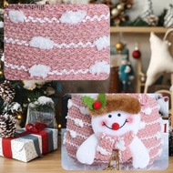 [DWP] Cartoon Knitted Alabaster Christmas Gift Bag Santaclaus Snowman Elk Bear Xmas Candy Bag Merry 