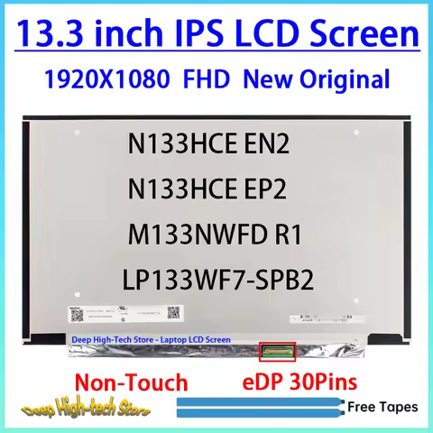 13.3 Inch Laptop LCD Screen N133HCE EN2 For Asus ZenBook 13 U3700 U3700J Matrix Panel Replacement 19