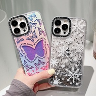 Liquid Quicksand Case for IPhone 13 12 11 Pro Max Case Snow Butterfly Glitter XR Xs Max XR X Bling Drift Sand Protective Case Cover