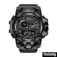 MEUKOW MK-825 Water Resist 5ATM Analog - Digital Quartz Rubber Watch Jam Tangan 果酱坦安 Tokebag tokebag