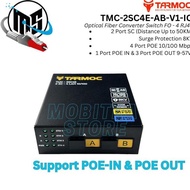 FREE SHIPPING - Tarmoc TMC-2SC4E-AB-V1-IO | Media Converter Switch 2FO 4LAN / 2 FO 4 LAN 10/100Mbps 
