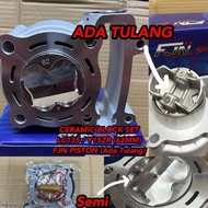 NEW FJN LC135 Y15 LC Y15ZR BLOCK RACING CERAMIC FJN PISTON TULANG 57MM 62MM 63MM 65MM  ESR RED LEO H
