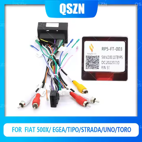 QSZN DVD Canbus Box FT-SS-05/RP5-FT-003 For FIAT 500X/ EGEA/TIPO/Strada/UNO/TORO Android 2 din Harne