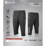 Seluar FELET TROUSER 3/4 SLIM FIT 3 suku Badminton Pants 719 LOWER KNEE LENGTH Seluar Pendek Sukan S