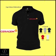 Microfiber Quick dry Jersi Jersey Polo T Shirt Logo Sulam Embroidery CERAGEM Dry Fit FFP70