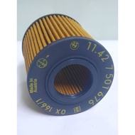 BMW OIL FILTER FOR E46 318 E81 E87 PART NO BMW 11427501676 113