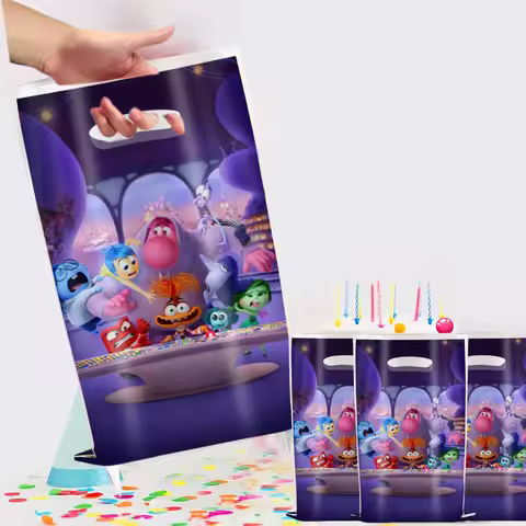 Disney Inside Out 2 Gift Bags Candy Bag Baby Shower Party Supplies Kid Gift Riley Goody Theme Birthd