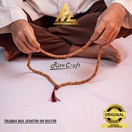 Tasbih Biji Buah Jenitri Genitri Rudraksha 99 Butir Kualitas Terbaik