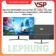 VSP IP2408SG Monitor |24 inch FHD| IPS |120Hz |1ms |Black | VGA, HDMI| Vesa | HDR| 103% sRGB | Monit