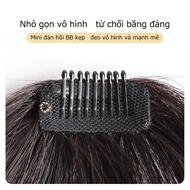 E6B Handwoven 100% Real Hair Thick Bangs - Real Hair Fake Bangs ES001