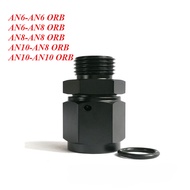 AN6 AN8 AN10 Female Flare Swivel to 6AN 8AN 10AN ORB Oil Fuel Rail Hose Fitting Adapter