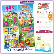 My ABC abc Numbers Animals Writing Practice with Sticker Book - Preschool Children Activity Books