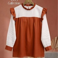 Asyfa Collection Amelia Blouse Top LatestWanita, Cool Material
