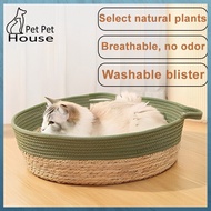 Cat house dog house Hand-Woven Refreshing Sleep & Play Scratching Board Breathable & Anti-Odor cat b