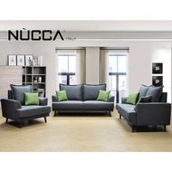 NuccaS063 Double Use Back Cushion Sofa [Water Resistance Fabric/Casa Leather][Delivery in West Malaysia] Free Pillow