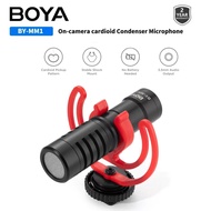 BOYA BY-MM1 Professional Cardioid On-camera Microphone for iPhone Android Smartphone PC Canon Nikon DSLR Camera Recording Vlog YouTube
