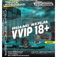 RJ71 VVIP WORK ROOM Sticker Modification Sticker Truck Canter sticker truck giga sticker pick up sti