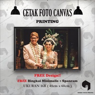 Premium Canvas Photo Print 16R 40x60 cm + elegant minimalist frame