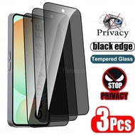 3Pcs Anti-peep Tempered Glass Screen Protector For Samsung Galaxy S24 FE Screen Glass Cover S24FE S2