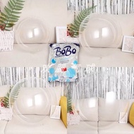Transparent pvc balloon Bobo Balloon/ 18 24 36 inchbiru