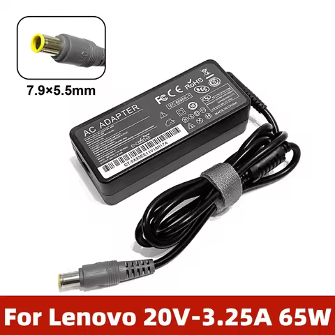 20V 3.25A 65W Power Adapter for Lenovo Thinkpad T400 T420 T430s T510 T520 X120e X130e X220 X230 E520