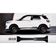 (Ready Stock) S331# 2pcs For Ativa Car Side Body Vinyl Decal Sticker