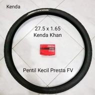 Bike TIRE PACKAGE 27.5 x 1.65 KENDA WITH SMALL PENTIL INNER TIRE PRESTA FV FOR MTB BIKE 27.5 HYBRID