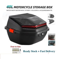 MAX 40 liter Motorcycle EX5 Tail Rack Box Universal Thicken y15zr Large capacity Motor storage Motor
