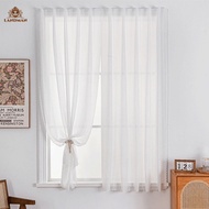 Self-adhesive Curtain White Gauze Curtain Bedroom Blackout Curtain 40% Blackout Sunscreen Window Scr