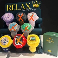 盲盒Relax 手錶盲盒 手錶型毛公仔 大手錶 共8個顏色，不同價格，拆盒未拆袋