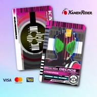 KAMEN RIDER - TOUCH N GO STICKER CARD / ATM CARD STICKER COVER, TNG CARD, ATM CARD Waterproof Sticke