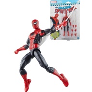 [Super Cute Marketing] Hasbro Marvel SPIDER-MAN Legendary Animation Movie Character Retro Time Hanging Card 6inch-Red Battle Clothes