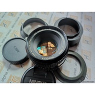 SMOOTH Manual Fixed Lens FLARE Minolta MC Rokkor-PF 50mm f1.7 SHARP BOKEH Canon EOS M Nikon ZMd sony