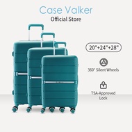 Case Valker Signature HANA 3in1 Unbreakable Polypropylene TSA PP Luggage Bag (20" + 24" + 28") Beg B