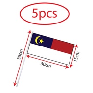 5PCS Melaka Hand Hold Flag, Hand Held Flag, Hand Flag, Bendera Tangan Melaka