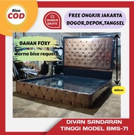 Tempat tidur divan sandaran tinggi 180x200 BMS-71 / free ongkir jabotabek