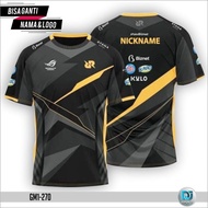 DJ Esports Baju Jersey RRQ Hoshi Anak dan Dewasa Custom Nama dan Logo Full Printing