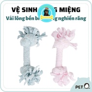 FOFOS dog toy, Knot bone chew toy, Durable plush fabric, Oral hygiene, Pain relief, Anti-teeth grind