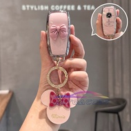 Pink Car Key Case Cover for Benz Mercedes Benz e300 c260l a200l gle class glc300l gla200 s400, Remot